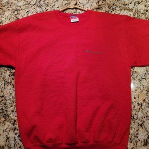 Vintage Champion Red Pullover Crewneck Sweatshirt Size M Made in Mexico